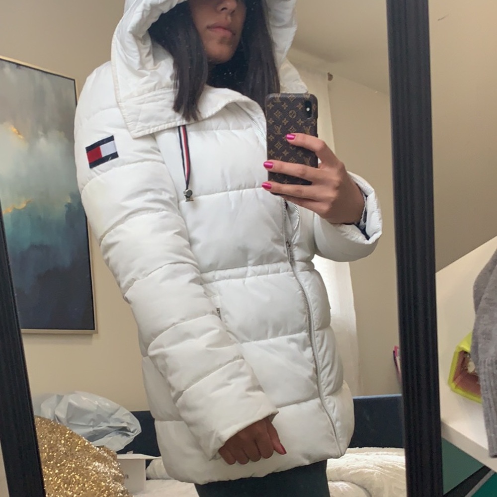 Tommy Hilfiger White Puffer Coat
